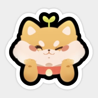 Shiba Cheeks Sticker